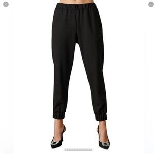 NWT Velvet by Graham & Spencer Black Pull On Jogger Cuff Pants Size 3X
